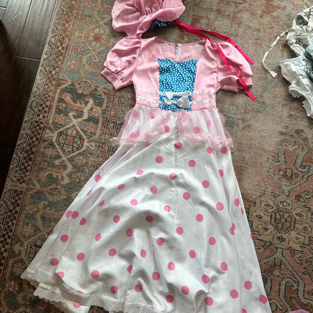 Pink and White Polka Dot Kids Costume
